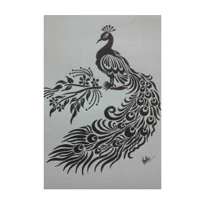 Buy Peacock Pencil Art Online In India - Etsy India-saigonsouth.com.vn