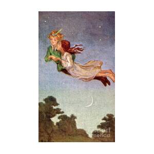 Bolsa De Regalo Y Caja Neverland fly que Peter Pan y Wendy silueta pendientes extravagantes