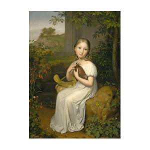 moral Karu Et kors Portrait of Countess Louise Bose as a Child Painting by August von der  Embde - Fine Art America