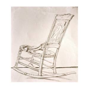 Rocking Chair Sketch Drawing By Laura Ogrodnik
