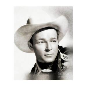 Roy Rogers, Vintage Actor Painting by Esoterica Art Agency - Fine Art ...