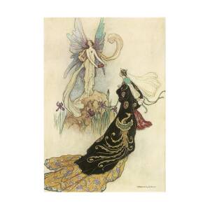 3dRose lsp_126311_2 Book of Fairy Poetry Warwick Goble Fantasy Fairy Painting Light Switch Cover