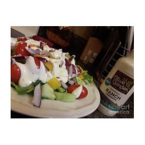 Tossed Salad And Olive Garden Dressing Photograph By Maxine Billings