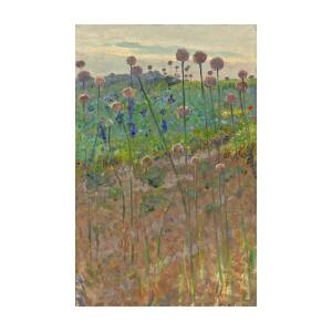 Sprague Pearce Wild Flowers Landscape Painting Canvas Wall Art Print Poster