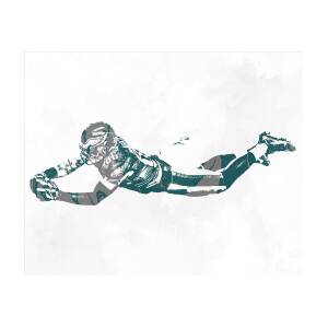 Zach Ertz PHILADELPHIA EAGLES PIXEL ART 2 Mixed Media by Joe Hamilton -  Pixels