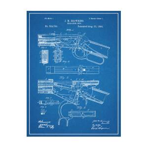 WINCHESTER/John BROWNING 1894 Lever Action Gun/Rifle PATENT Art Print PM#942