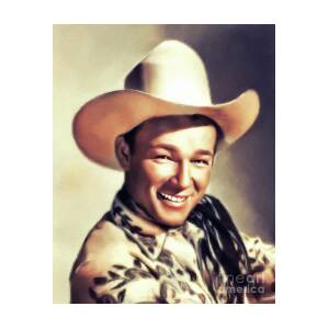 Roy Rogers, Vintage Actor Painting by Esoterica Art Agency - Fine Art ...
