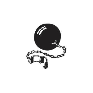 Ball and Chain Drawing by CSA Images - Pixels
