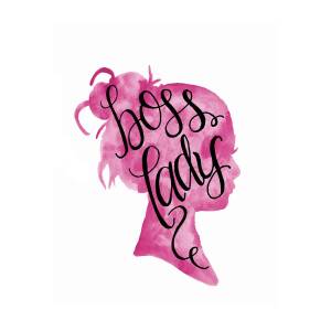 Boss Lady Pink Painting by Eshleman - Pixels