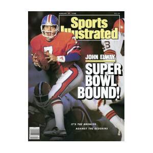 Sports Illustrated January 25 1988 John Elway Denver Broncos Superbowl Football Vintage Magazine