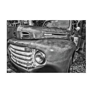 Ford F4 Tow Front Grill black and white Photograph by Paul Ward - Fine ...