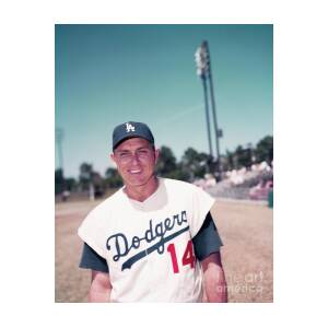 Gil Hodges Of The Los Angeles Dodgers by Bettmann