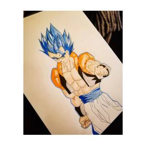 Goku ssj, blue, god evolution drawing