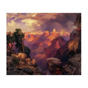 Grand Canyon with Rainbow, 1912 Painting by Thomas Moran - Pixels