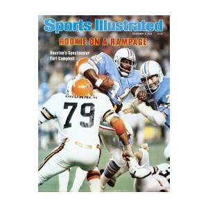 Houston Oilers Earl Campbell Sports Illustrated Cover Metal
