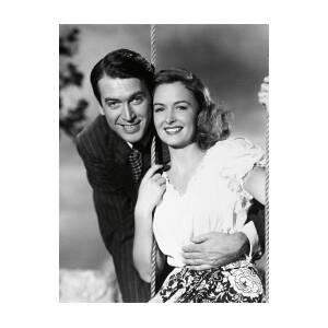 JAMES STEWART and DONNA REED in IT'S A WONDERFUL LIFE