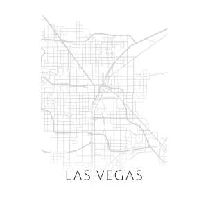 Las Vegas Nevada City Street Map Minimalist Black and White Series by  Design Turnpike