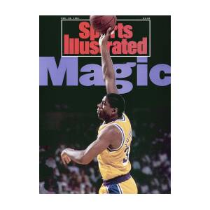Los Angeles Lakers Magic Johnson, 1991 Nba Finals Sports Illustrated Cover  Metal Print by Sports Illustrated - Sports Illustrated Covers