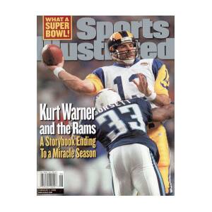 St. Louis Rams Qb Kurt Warner, Super Bowl Xxxiv Champions Sports  Illustrated Cover by Sports Illustrated