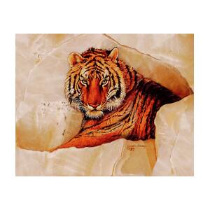 Tiger Eyes Painting by - Pixels