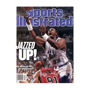Utah Jazz Karl Malone, 1997 Nba Finals Sports Illustrated Cover Canvas  Print / Canvas Art by Sports Illustrated - Sports Illustrated Covers