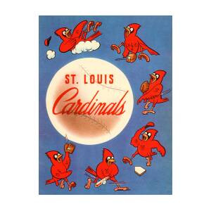 1955 St. Louis Cardinals Art Mixed Media by Row One Brand - Pixels