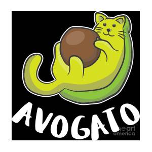 Avogato Avocado Cat For Lover Gift Pillow 