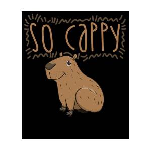 100 Critter Characters #3 Capybara Studying Hard Illustration by ESMORC