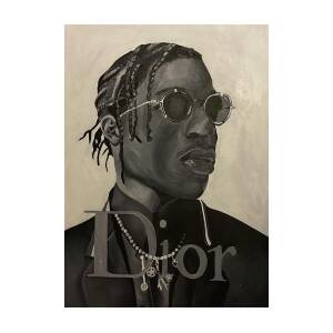 ASAP Rocky Painting Painting by Grace Hofland - Pixels