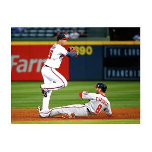 Andrelton Simmons and Danny Espinosa Metal Print by Kevin C. Cox