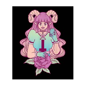 Pastel Goth Teddy Bear Japanese Anime Kawaii Menhera Art Print by SMMBYV |  Society6