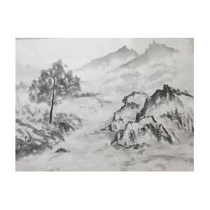 Chinese ink painting works Drawing by Hsu Wei-hua - Fine Art America