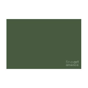 Dark Pine Forest Green Solid Color Pairs to Farrow and Ball 2020 Color Duck  Green W55 Digital Art by PIPA Fine Art - Simply Solid - Fine Art America