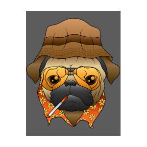 Dog Cigarette Sunglasses For Men Women - Owner Lover Pug by Mercoat UG  Haftungsbeschraenkt