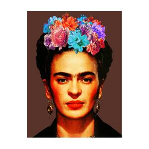 Frida Kahlo colorful flowers Digital Art by Mihaela Pater - Fine Art ...