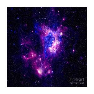 Galaxy Purple Blue Magellanic Cloud Digital Art by Johari Smith