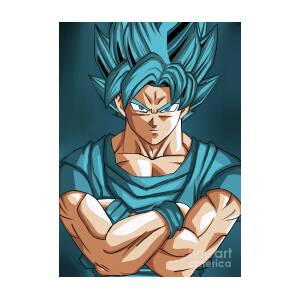 Goku super Saiyan blue Poster by Amar Maruf - Pixels