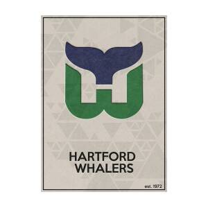 Hockey Fanart Hartford Whalers T-Shirt by Leith Huber - Pixels