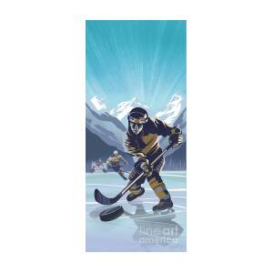Ice hockey poster art by Sassan Filsoof