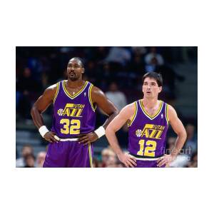John Stockton And Karl Malone By Nathaniel S Butler