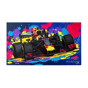 Max Verstappen Pop Art Painting by Jake Danielle - Pixels