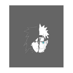 Naruto Shippuden Naruto Sasuke Split Face Digital Art by Zinedi Zograf -  Pixels