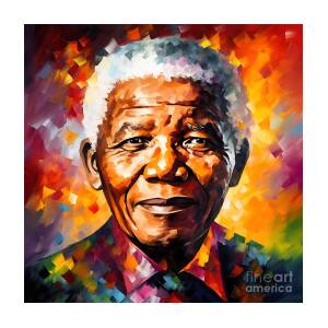 Nelson Mandela Painting by Mark Ashkenazi - Pixels Merch
