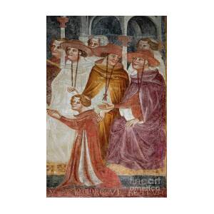 Roman Catholic cardinals in galero hats and ferraiolo capes - medieval  fresco in Bolzano, Italy Photograph by Terence Kerr - Fine Art America