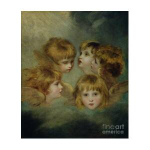 Sir Joshua Reynolds - A Childs Portrait in Different Views Angels 