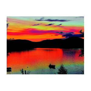 Technicolour Sunset Print