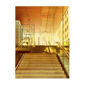 THE GOLDEN STAIRCASE Apple Store Chicago Photograph by William Dey - Pixels