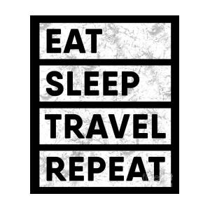 Designer Passport Cover - Eat Sleep Travel Repeat