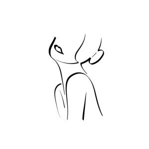 WOMAN BE HAPPY LINE ART BLACK female Minimalism silhouette Drawing Digital  Art by Lineartdesign - Pixels