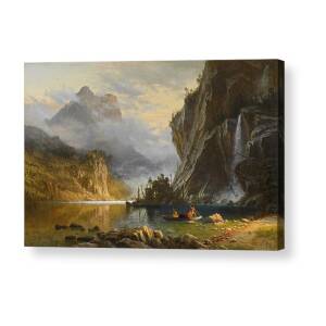 Among the Sierra Nevada Acrylic Print by Albert Bierstadt